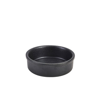 Forge Tapas Dish 10cm/13cm/14.5cm Black/Graphite Stoneware Starters Serving Dish Set 6