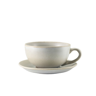 Coffee Mugs Set of 6 Ceramic Stoneware 300ml Cups For Cappuccino, Latte, Hot Cocoa Or Tea