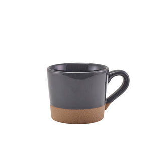 Kava Coffee Cup 28.5cl/34cl Black/Dark Grey/White Durable Stoneware Elegant Cups Set 6