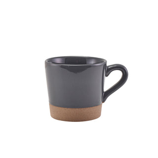 Kava Coffee Cup 28.5cl/34cl Black/Dark Grey/White Durable Stoneware Elegant Cups Set 6