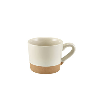 Kava Coffee Cup 28.5cl/34cl Black/Dark Grey/White Durable Stoneware Elegant Cups Set 6