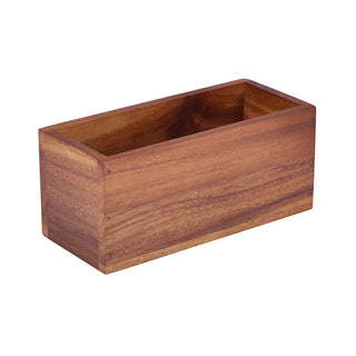 Acacia Wood Table Caddy Wooden Condiment Holder