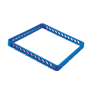 Blue Open Extender for Warewashing Racks – Polypropylene 500×500mm, 45mm Height