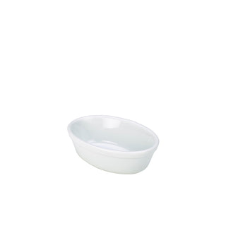 GenWare White Oval Pie Dish (14cm & 16cm) - Multiple Pack Sizes