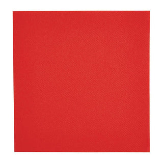 Pack Of 500 40cm Red 4 Fold Airlaid Napkins