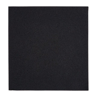 Pack Of 500 40cm Black 4 Fold Airlaid Napkins