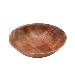 Woven Birch Wood Bowls 15.2x4cm/20.3x5cm/25x6.5cm Eco Friendly Serving Bowls Set of 12