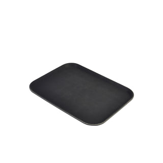 Gengrip Black Rectangular Tray 30.5cm/36.5cm/38.1cm/45.7cm Polypropylene Non Slip Tray 1Pcs