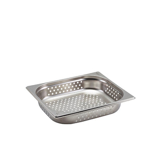 Perforated Stainless Steel Gastronorm Pans – 1/1, 1/2 & 2/3 Sizes, 6mm Hole Diameter, Various Depths