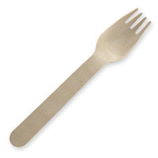 Pack Of 2000 16cm Unbranded Wood Forks – Bulk Pack