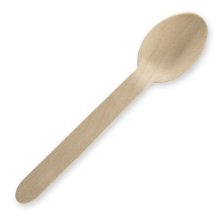 Pack Of 2000 16cm uncoated and unbranded spoon - wood