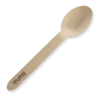 Pack Of 1000 16cm coated spoon - wood