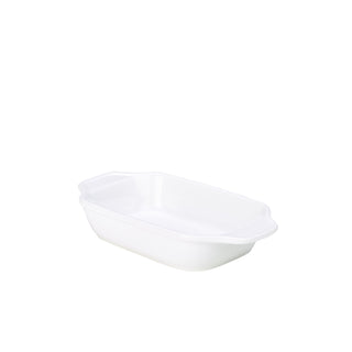 White Porcelain Individual Rectangular Dish for Catering & Food Service, 16×11×4cm (47cl), Pack of 6