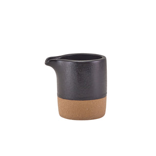 Kava Jug 5.1x6.3cm 9cl Black/Dark Grey/White Stoneware Serving Milk Cream Sauces Set 12