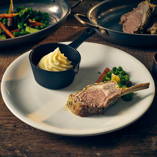 Porcelain Narrow Rim Plate White Vitrified Dining & Serving Tableware Pack of 6 Various Size Availble