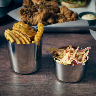 Stainless Steel Mini Serving Cup – 23cl / 8.1oz Individual Portion Dish – 8×5cm (Pack of 12)