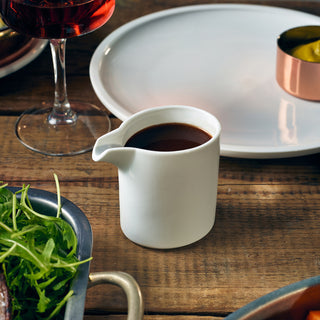 White Porcelain Oval Jug Ceramic Milk Jug, Gravy Jug Sauce Pots, Sugar Pot, 15cl (5oz), Pack of 6