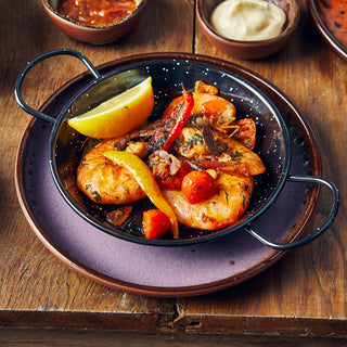 Vitrified Terracotta Dessert Plates Set of 12, Sabrosa Rustic Pasta Salad Side Plate, 19.5cm Diameter