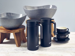 Stainless Steel Slim Vacuum Jug 1L Matt Black Drinks Jug for Beverage Service 1 Piece