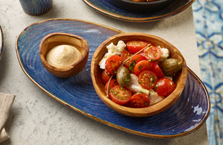 12-Pieces Natural Olive Wood Rustic Condiment Dip Pot – 5cl / 1.75oz, 7×4cm (Dia×H)