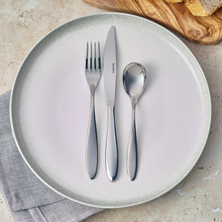 12-Pieces Stainless Steel Salerno Cutlery Collection - Premium Flatware Set - Fork, Spoons, Knife