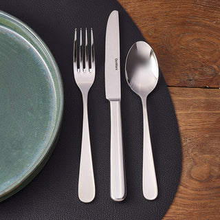 Polished Stainless Steel Cutlery Set – Palermo Collection, Individual 12-Piece Set - Spoon, Knife, Fork