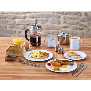 White Melamine Dinner Plates 7"/ 9"  – Lightweight, Chip & Scratch Resistant (Pack of 12)