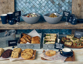 GN 1/2 Display Tray – Galvanised Steel ( 32.5 x 26.5 x 6.5cm ) Buffet & Food Presentation Tray