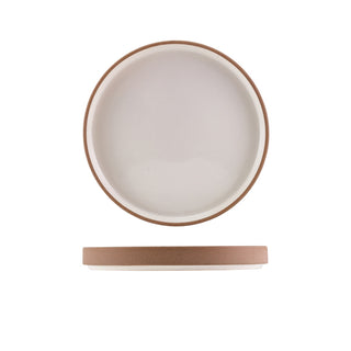 Kava Raw Wall Presentation Plate 18cm/20cm/25cm Black/Dark Grey/White Stoneware Plate Set 6