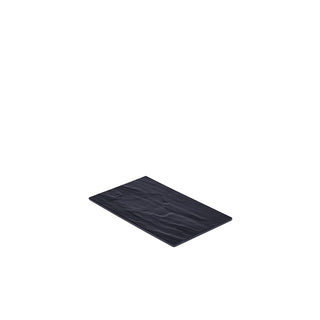 Melamine Slate Effect Platter Non Slip Serving Platters for Buffet & Food Display, Black/ White – GN 1/2, GN 1/3 & GN 1/4 Sizes