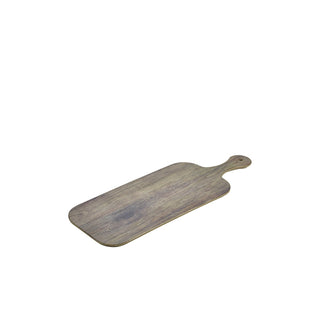 Wood Effect Melamine Paddle Board – Textured Display Serving Board for Buffet & Food Presentation