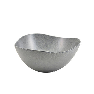 Grey Granite Triangular Bowl 25cm/28cm/35cm Melamine Serving Bowl Buffets Display 1Pcs