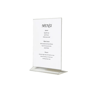 Acrylic Menu Holder | Double Sided Display Stand – A4 & A5 Sizes
