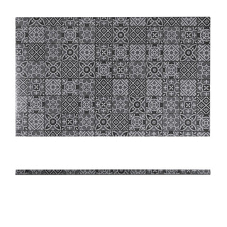 Black Marrakesh Melamine GN 1/1 Slab – 53×32.5cm Food Display Board