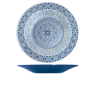 Marrakesh Bowl 48cm 6.5L Blue/ Grey Melamine Buffets Home Dining Bowl 1Pcs