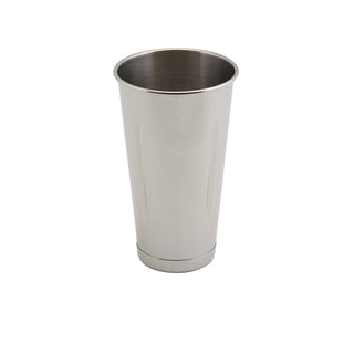 Stainless Steel Malt Cup 30oz / 85cl – Classic Silver Milkshake Mixer Cup 17.5×10cm