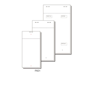Order Pad Single Style 100 Sheets Each 127×63mm Durable Paper Order Pads Box of 50