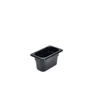 Gastronorm Pan Black Polycarbonate Plastic High Quality GN Tray Food Containers - 1/2, 1/3, 1/4, 1/6, 1/9
