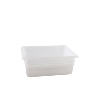 GN 1/2 Polypropylene Gastronorm Pan 100mm Clear - Pack of 6