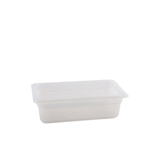 Clear Gastronorm Pan Polypropylene Plastic GN Tray Catering Food Containers - Set of 6