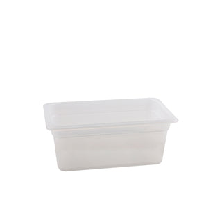 Clear Gastronorm Pan Polypropylene Plastic GN Tray Catering Food Containers - Set of 6