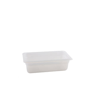 Clear Gastronorm Pan Polypropylene Plastic GN Tray Catering Food Containers - Set of 6