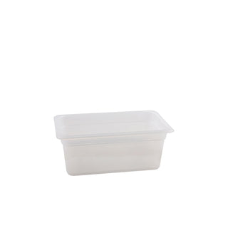 Clear Gastronorm Pan Polypropylene Plastic GN Tray Catering Food Containers - Set of 6