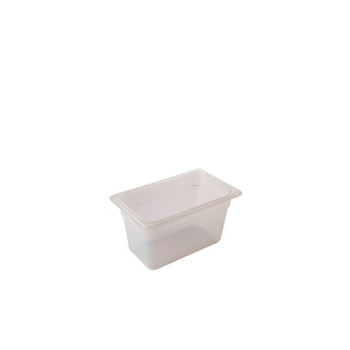 Clear Gastronorm Pan Polypropylene Plastic GN Tray Catering Food Containers - Set of 6