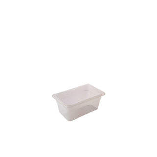 Clear Gastronorm Pan Polypropylene Plastic GN Tray Catering Food Containers - Set of 6