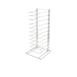 Stainless Steel Pizza Rack Stand – 11 or 15 Shelves, Space-Saving Vertical Storage – 30.5×69cm (W×H)