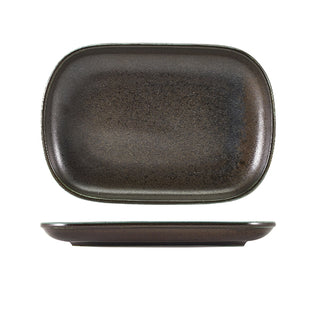 Rectangular Plate 24×16.5cm Set of 12 Durable Porcelain Dinnerware Serving Plate