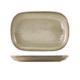 Rectangular Plate 24×16.5cm Set of 12 Durable Porcelain Dinnerware Serving Plate