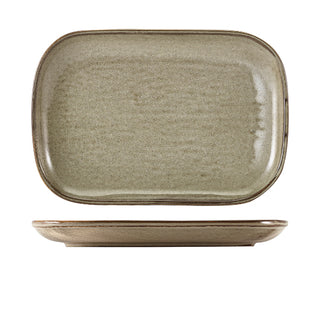 Rectangular Plate Set of 6 Porcelain Multi-Colour Dining Serving 29×19.5cm/34.5×23.5cm