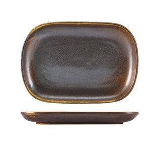 Rectangular Plate 24×16.5cm Set of 12 Durable Porcelain Dinnerware Serving Plate